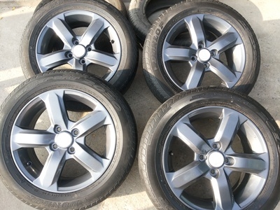 ขายล้อแม็กHONDA CITY (สีกัลเงา) 4 รู 100 15x5 1/2 พร้อมยาง 1 ชุด