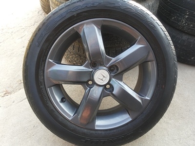 ขายล้อแม็กHONDA CITY (สีกัลเงา) 4 รู 100 15x5 1/2 พร้อมยาง 1 ชุด