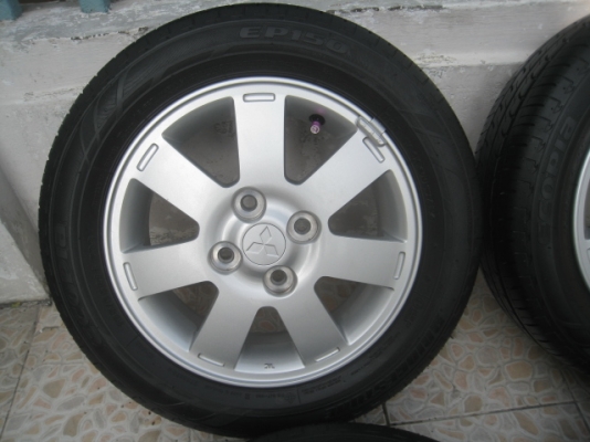 ขายล้อแม็ก Mitsu mirage 14"x4.5" et46 4รู100 + ยางผลิตสัปดาห์ที่ 37 ปี12  สนใจติดต่อเล็กคลองสามครับ (081-3747940)