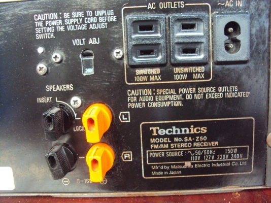 ขายรีซีพเวอร์ TECHNICS  SA-Z50