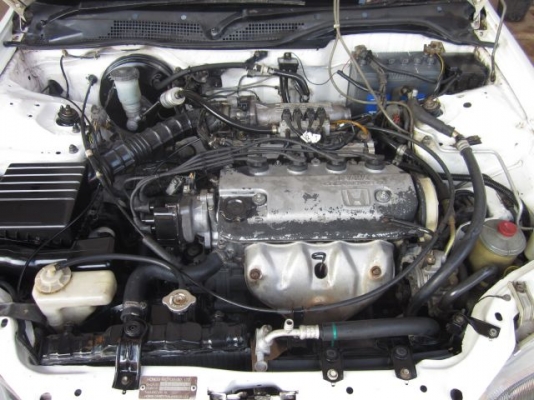 Civic เตารีด4Door สีขาว ปี93 เกียร์Auto เครื่อง1.6หัวฉีด แก๊สLPGระบบหัวฉีด ราคาเท่ารถมอไซค์ (59,000)