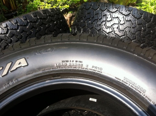 ขายยาง BF Goodrich All-terrain ขนาด 265 75 r16 ดอกสวย
