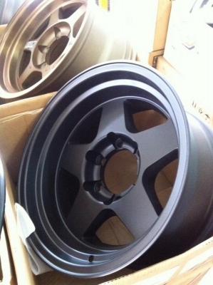 Bredley ขอบ16 xกว้าง8 ET-25  สีดำด้าน  ใส่ 6รู /139.7