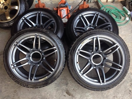 เเม็กMR2 ขอบ18 6รู139 งาน P&amp;P ล้อเเท้ Cosmisกว้าง หน้า9.5 ออฟ15 หลัง10.5 ออฟ20 พร้อมยาง