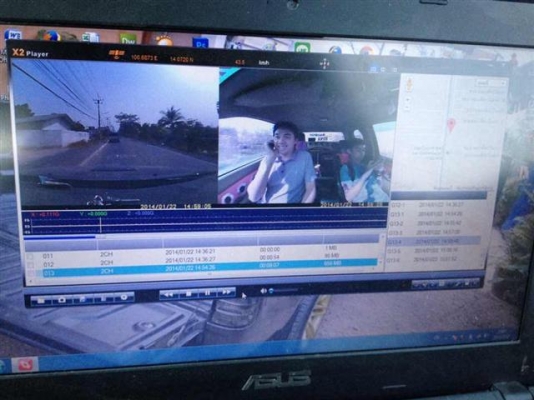 ขายกล้องติดหน้ารถบันทึกเหตุการระหว่างขับ มีGPS ระบุบตำแหน่ง กล้องมุมกว้าง