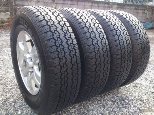 ขายแม๊ก เชฟโรเลต ถอดป้ายแดงพร้อมยาง บริสโตน 245/70R16 ยางสัปดาห์ที่37 ปี13 ตุ่มหน้ายางอยู่ครบทุกเส้น (สภาพใหม่มาก) จำนวน 1 ชุด