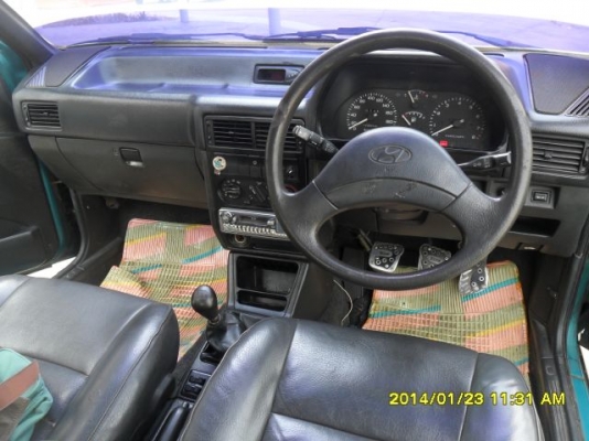 ขายรถฮุนได เอ็กเซลปี94 เครื่องเดิม1.5หัวฉีด พวงมาลัยเพาเวอร์ กระจกไฟฟ้า ภายในเบาะหนัง ตัวถังบางเดิม รถขับดี พร้อมใช้ ภาษีปี57 ขายถูกครับ