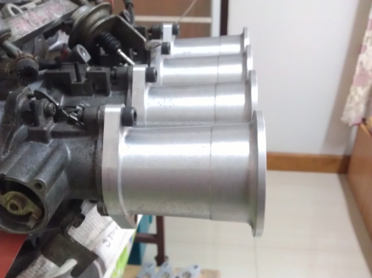 ปากแตร 20v ฝาดำ+adaptor ลิ้น20v ฝาดำต่อกับ4age16v