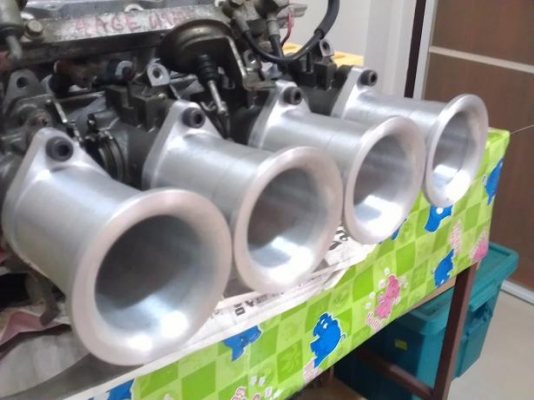 ปากแตร 20v ฝาดำ+adaptor ลิ้น20v ฝาดำต่อกับ4age16v