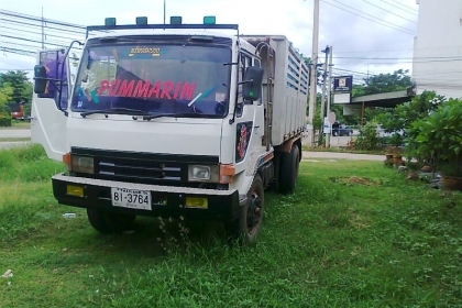 สิบล้อ MITSUBISHI FUSO FN 225 K มีเกียร์สโลว์ รถสวยใช้งานดี ราคาต่อรอง ทำงานเบามาก บรรทุกข้าวโพด ข้าวเปลือก มันสัมประหลัง.