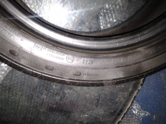 ขายยาง195/50/16/10continentalมีเส้นเดียวดอกเต็มๆ