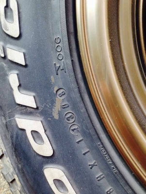 ขายล้อ TE 37 พร้อมยาง BF ALL 265 75 16 ปี 08