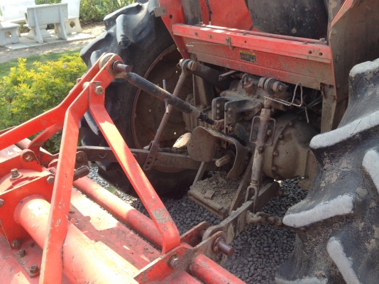 มาแล้ว KUBOTA M5000 พร้อมโรตารี่ติดดัวรถ