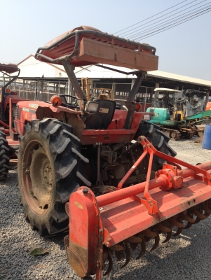 มาแล้ว KUBOTA M5000 พร้อมโรตารี่ติดดัวรถ