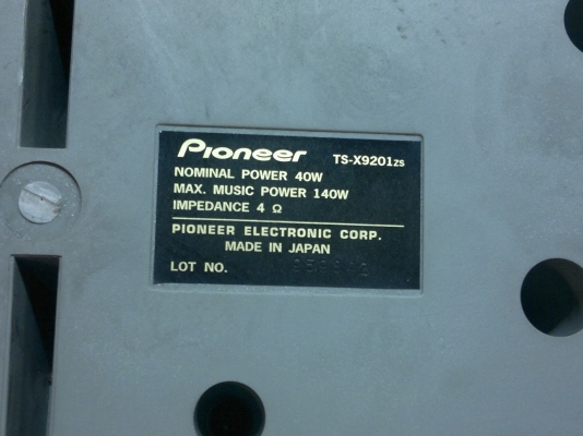 ลำโพงแขวนพิงหลัง PIONEER เสียงดีฟังชัด