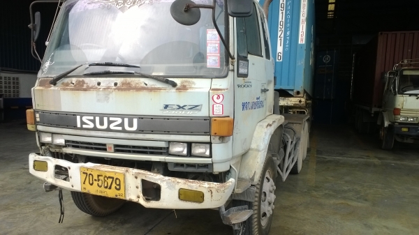 (3รายการ)10ล้อหัวลาก240แรงISUZU FXZ23KF R +หางก้างปลา+หางพื้นเรียบ...2คานของ พนัส..ขายเหมา3ารยการ...