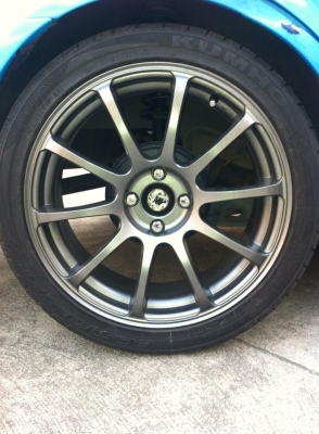 ล้อ ADVAN RS ขอบ 17 4รู100 กว้าง 7 ออฟ 38 สีเทา