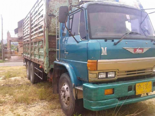 10ล้อเพลาเดียว HINO FL176 สภาพดี ใช้งานอยู่ เครื่อง 185 แรงHO7C...กะบะเหล็ก