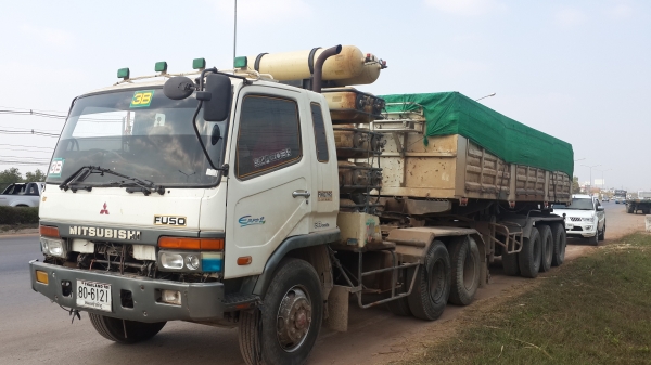 ขายด่วนไอ้หลงหัวลากยูโรทูติดก๊าชNGVพร้อมหางสามเพลาดั้มรีบจองโทร0801515451