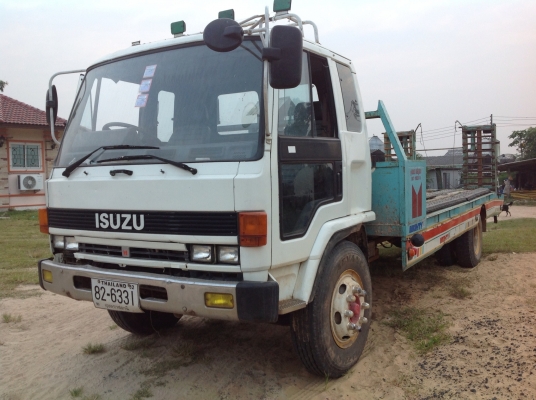 ขายด่วนเทลเลอร์บรรทุกรถเกี่ยวข้าวหรือแมคโคร 6BG1 เครื่อง 175 แรง พวงมาลัยพาวเวอร์ เบรคทิฟฟี่