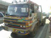 ขายรถบรรทุกสิบล้อ Isuzu rocky เครื่อง 175 แรง 2 เพลา เครนยูนิต 3.5 ตัน 4 ปลอก ท้องเหลี่ยม