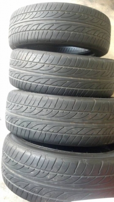 ยางดันลอป 195-55-15 ปี 12 สวยๆ 4 เส้น 3700 บาท