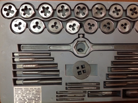 ขายชุดต๊าปเกลียวนิ้ว Vintage Craftsman 38 ชิ้น