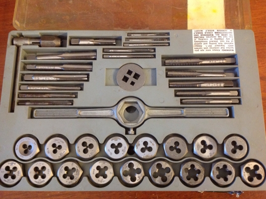 ขายชุดต๊าปเกลียวนิ้ว Vintage Craftsman 38 ชิ้น