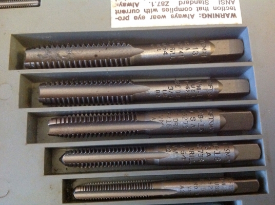 ขายชุดต๊าปเกลียวนิ้ว Vintage Craftsman 38 ชิ้น