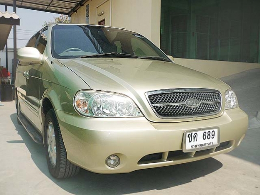 ปี 2007 KIA CARNIVAL 2.4 CEO II (ตัว TOP) เกียร์ออโต้ สีบรอนซ์ทอง ปี 2007 KIA CARNIVAL 2.4 CEO II (ตัว TOP) เกียร์ออโต้ สีบรอนซ์ทอง