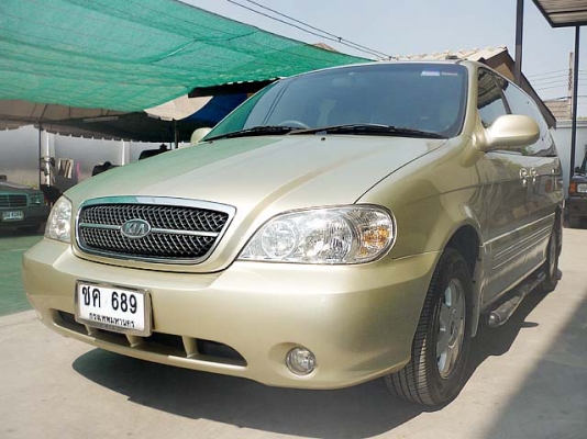 ปี 2007 KIA CARNIVAL 2.4 CEO II (ตัว TOP) เกียร์ออโต้ สีบรอนซ์ทอง
