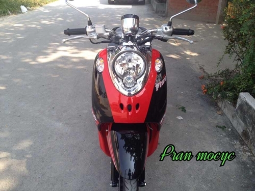 ขายyamaha fino สีดำเเดงขาว ปี2013