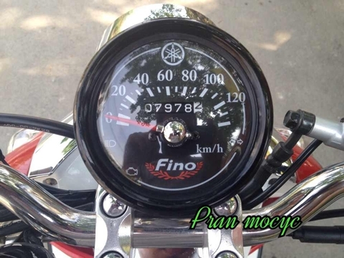 ขายyamaha fino สีดำเเดงขาว ปี2013