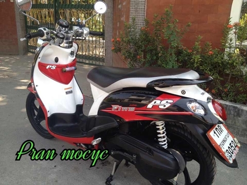 ขายyamaha fino สีดำเเดงขาว ปี2013