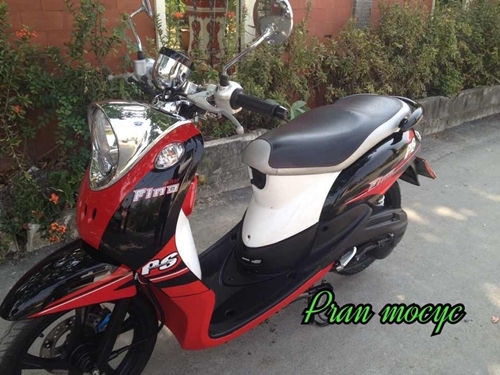 ขายyamaha fino สีดำเเดงขาว ปี2013