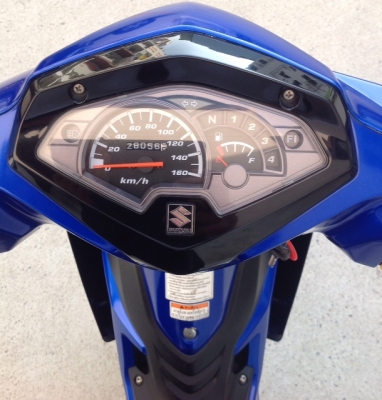 ขาย Suzuki Shogun 125FI สีน้ำเงิน ปี 2012 สภาพสวยมากครับ