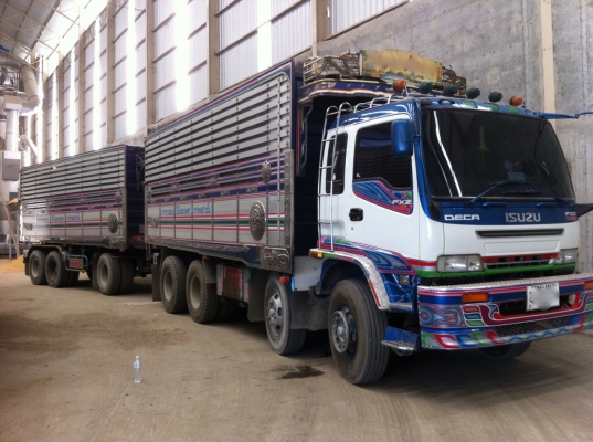 Izuzu Deca 320 ดั้มแม่ลูก มี 2 พ่วง