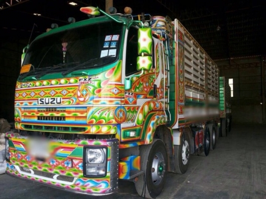 รถอีซูซุ 12 ล้อ ( ไม่ดั้ม ) 360 แรงม้า. ปี 53 ( ขายแม่ , ลูก ). ( มีขาย 2 พ่วง ) สนใจติดต่อ 081 - 6079515