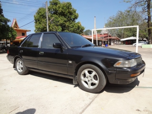 1992 TOYOTA เครื่อง 3s 2000 cc โฉม หน้ายักษ์-หน้ายิ้ม   เครื่องดี ช่วงล่างดี  สีดำ เกียร์ออโต้ แก๊สLPG ลงเล่มแล้ว