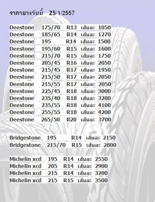 จำหน่ายยางรถยนต์ ราคาส่ง พร้อมบริการสัดส่ง