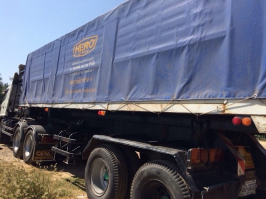 ขายรถสิบล้อหัวลาก HIno MEGa FM 260 ปี53  NGV แท้ โรงงาน + หางคอกเกษตร สามมิตร 2คาน