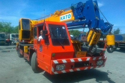 รถเครน6ล้อ KATO ขนาด11ตัน ขาเปลี่ยนเป็นคอนโทรนแล้วบูมยาว24เมตรไม่รวมจิ๊ป