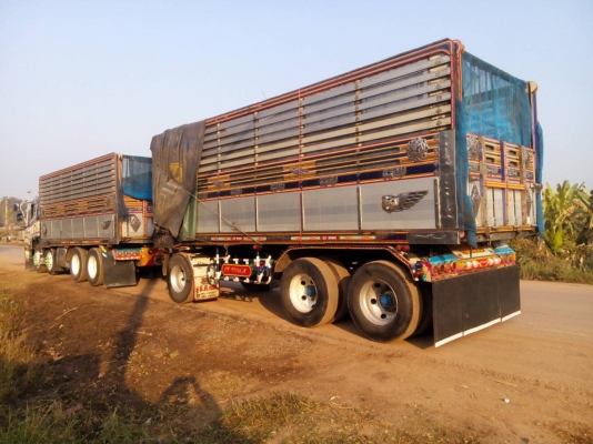 ขายรถ 24 ล้อพ่วงแม่-ลูกดัมพ์ HINO MEGA 380 แรงม้า 12 ล้อปี 2552 หางพ่วง 3 คานแท้กระบะอู่ซีทีทรัค ราคา 3300000