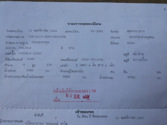ต้องการขาย HINO