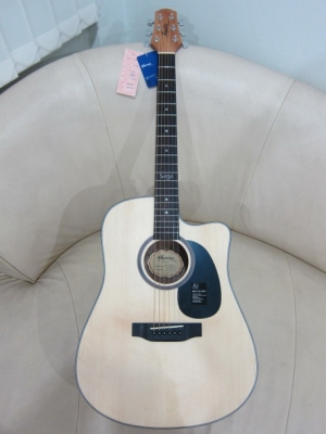 3,400.-กีต้าร์โปร่งเว้าไฟฟ้า Mantic 41 นิ้ว รุ่น AG-1CE สีไม้ด้าน EQ อย่างดี ของใหม่