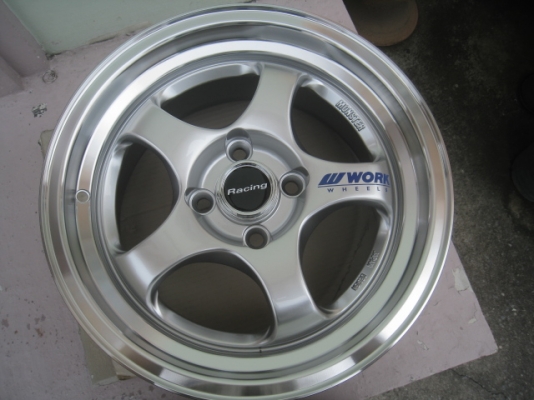 ขายแม็กใหม่ W work S1 สีไฮเปอร์ซิลเวอร์ขอบเงา 15"x7.5" et38 4รู100 งานของ SSW พร้อมใส่ ถ่วงครับ สนใจติดต่อเล็กคลองสาม (081-3747940)