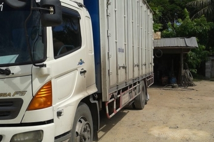 ขายขายรถตู้HINO MEGA FG ยาว 7.50 เมตรปี51NGV7ถัง