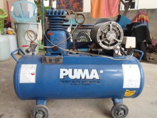 ปั๊มลม PUMA  สภาพสวย  พร้อมใช้งานไฟบ้าน ขนาดถังจุ 36 ลิตร 3,800