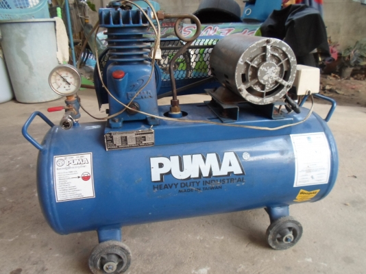 ปั๊มลม PUMA  สภาพสวย  พร้อมใช้งานไฟบ้าน ขนาดถังจุ 36 ลิตร 3,800