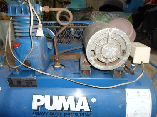 ปั๊มลม PUMA  สภาพสวย  พร้อมใช้งานไฟบ้าน ขนาดถังจุ 36 ลิตร 3,800